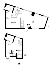 カラム 1402 間取り図