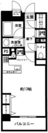 ブリシア不動前 3階 間取り図