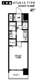 スカイビュー秋葉原 502 間取り図