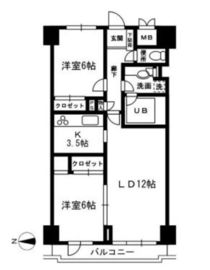 レジディア目白 704 間取り図