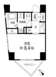 レニール本駒込 406 間取り図