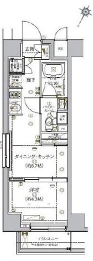 セジョリ南麻布 6階 間取り図