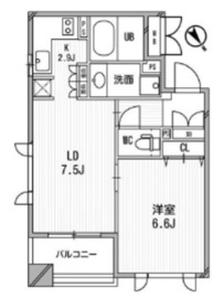 クリオ渋谷ラ・モード 206 間取り図