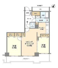 トルナーレ日本橋浜町 35階 間取り図