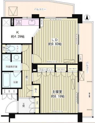 プランシェール落合 1階 間取り図