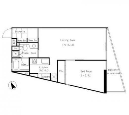 代々木 MK COURT 203 間取り図