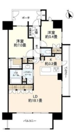 プレサンスロジェ池尻大橋 4階 間取り図