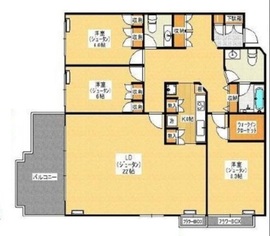 テラス広尾 1階 間取り図