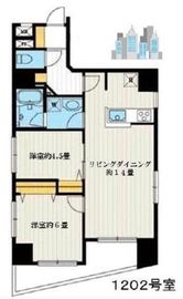 日本橋三越前アムフラット弐番館 12階 間取り図