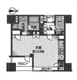 アクシア広尾 11階 間取り図