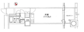 六本木ヒルズレジデンス B棟 13階 間取り図