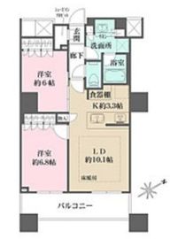 ザ・パークハウス西新宿タワー60 37階 間取り図