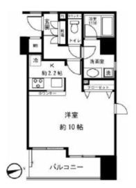 シーダム目黒 6階 間取り図