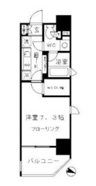 パークリュクス東麻布mono 8階 間取り図