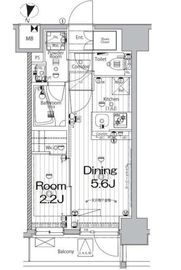 メイクス新中野アジールコート 302 間取り図