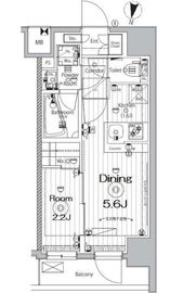 メイクス新中野アジールコート 903 間取り図