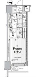 メイクス新中野アジールコート 408 間取り図