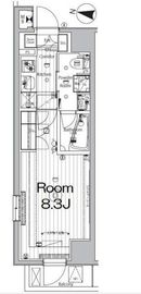 メイクス新中野アジールコート 205 間取り図