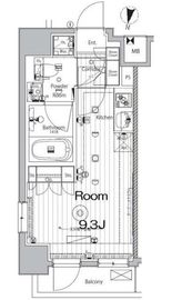 メイクス新中野アジールコート 301 間取り図