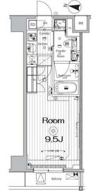 メイクス新中野アジールコート 406 間取り図