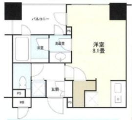 クオリア広尾 2階 間取り図