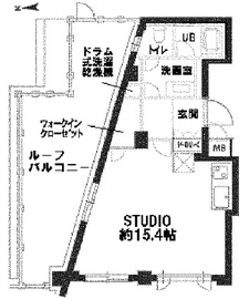 カスタリア自由が丘 502 間取り図