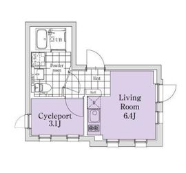エクサム三軒茶屋2 101 間取り図