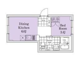 エクサム三軒茶屋2 202 間取り図