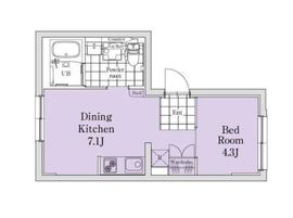 エクサム三軒茶屋2 403 間取り図