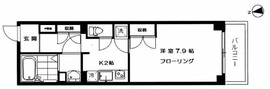 クレストヒルズ恵比寿 502 間取り図