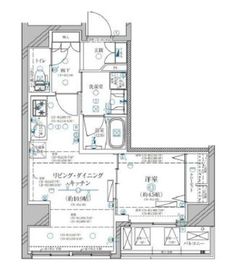 ディアレイシャス鶯谷 9階 間取り図