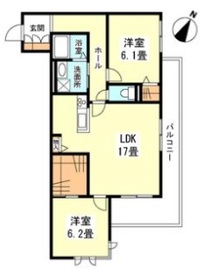 ヘリテイジ八雲 306 間取り図