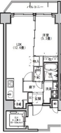 S-RESIDENCE両国avenue (エスレジデンス両国アベニュー) 401 間取り図