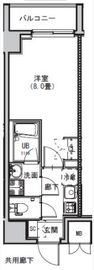 S-RESIDENCE両国avenue (エスレジデンス両国アベニュー) 302 間取り図