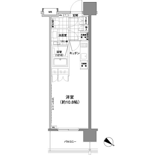 パークハビオ渋谷神山町 703 間取り図