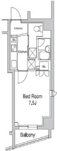 プラウドフラット代々木上原 703 間取り図