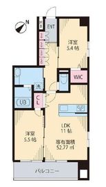 ソレアード茗荷谷 301 間取り図