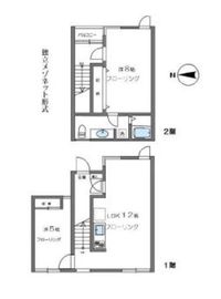 アビターレ神宮前 A6 間取り図