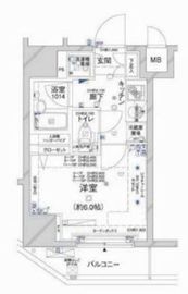 コンシェリア新橋 5階 間取り図