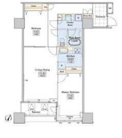 レジディアタワー上池袋 タワー棟 2115 間取り図