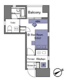 アリビオ東京八重洲 1303 間取り図