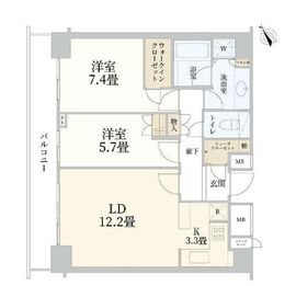 渋谷アインス 2階 間取り図