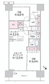 東京フロントコート 12階 間取り図