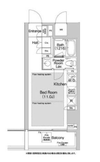 BPRレジデンス渋谷 1005 間取り図