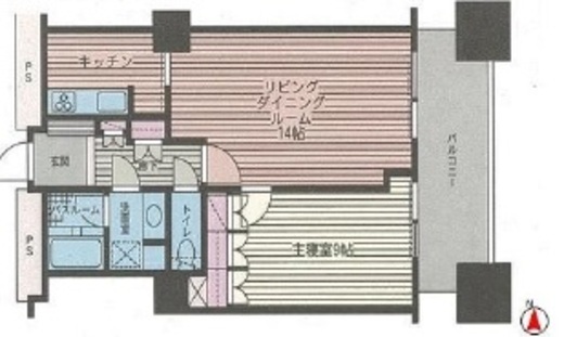 六本木ヒルズレジデンス B棟 24階 間取り図