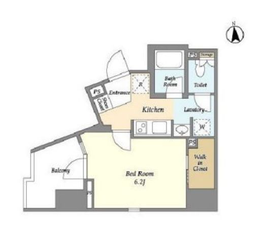 ライトテラス秋葉原 301 間取り図