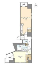 ライトテラス秋葉原 1101 間取り図