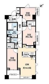 パークハウス目黒東山 6階 間取り図