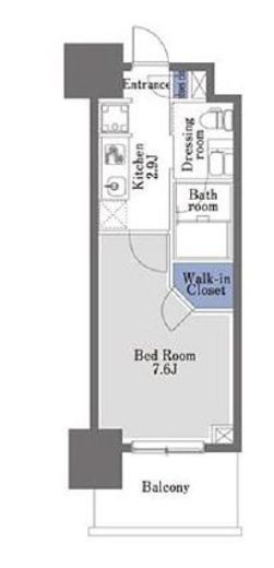 プライムメゾン早稲田 502 間取り図