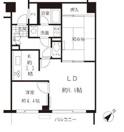 ルシマン月島 1010 間取り図